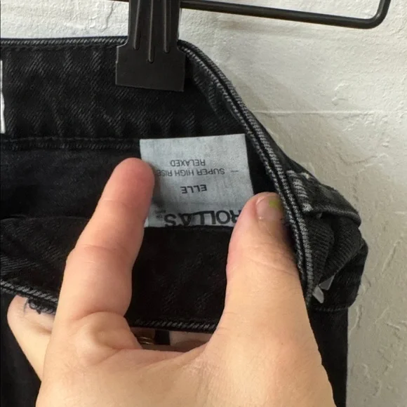 Rolla’s Black Elle Super High Rise Relaxed Jeans Aussie 8 US 26 - Picture 5 of 8